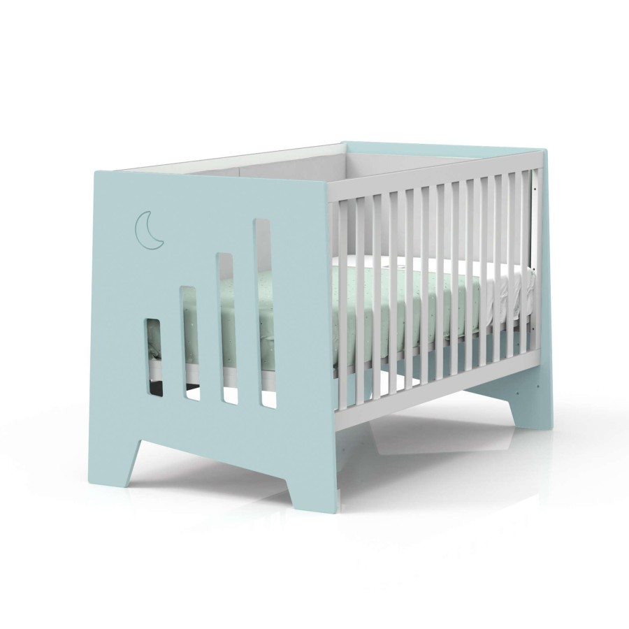 Lettini Co-Sleeping Alondra | Co-Sleeping And Montessori Cot (6In1) Omni-Xl Mint 70X140 · C191