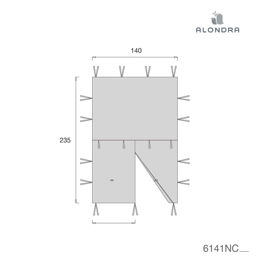 Montessori Alondra | Montessori Baby Bed 70X140Cm Indy Grey Galaxy 70X140