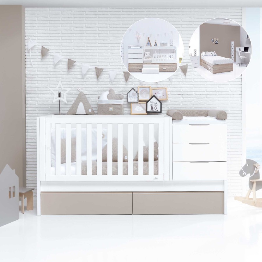 Lettini Trasformabili Alondra | Convertible Crib Sero More Arena · K546-M7753 Beige