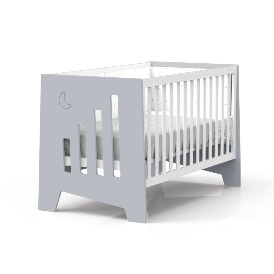 Lettini Co-Sleeping Alondra | Co-Sleeping And Montessori Cot (6In1) Omni-Xl Grey 70X140 · C191