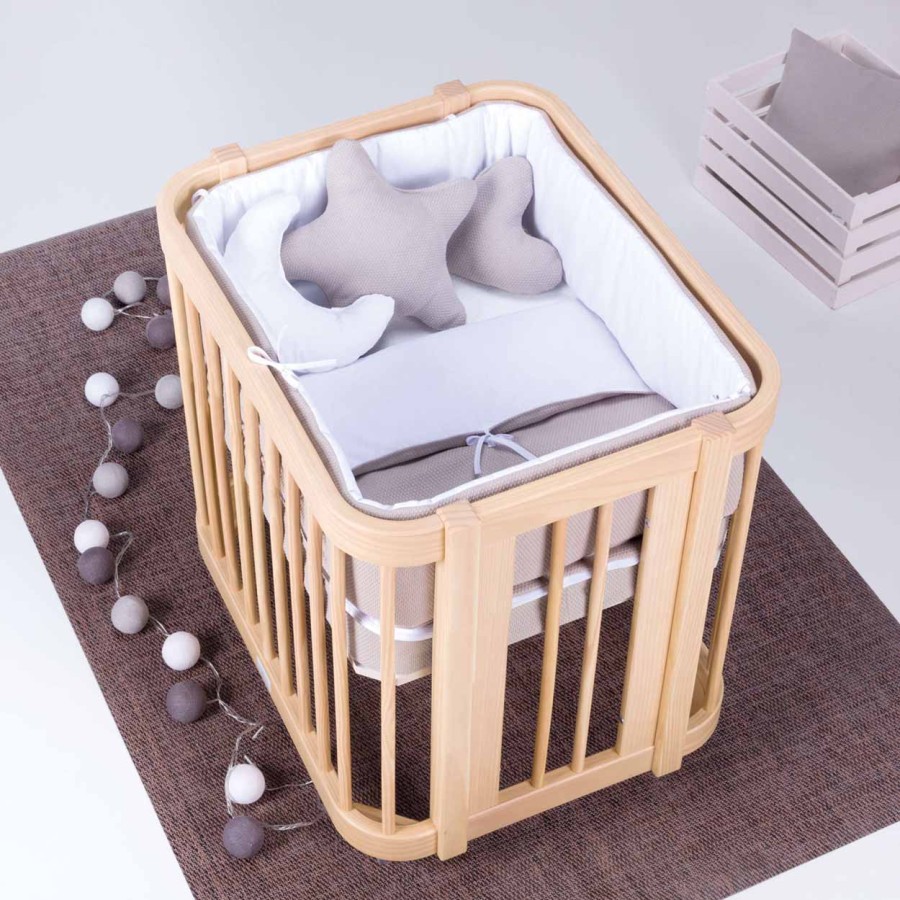 Culle Alondra | Crib, Cot And Bed All-In-One (4In1) Crea Tre Nomad 60X80 And 70X140 - C301