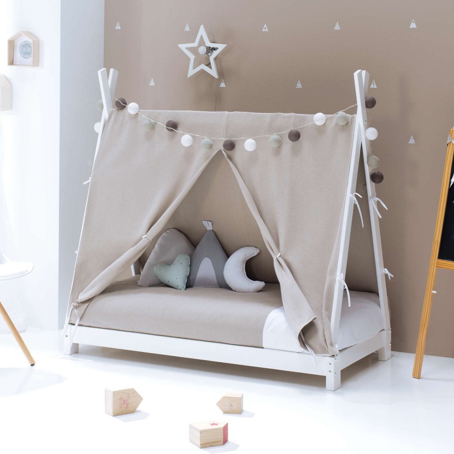 Montessori Alondra | Montessori Bed 70X140Cm Indy Beige 70X140