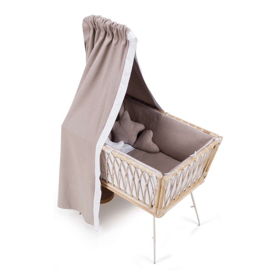 Culle Alondra | Canopy In Mint Fabric For Rattan Cot/Crib · 661 055 Mint