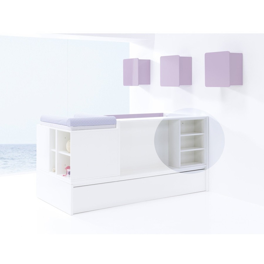 Montessori Alondra | Shelf For Convertible Crib · Jae400 Bianco