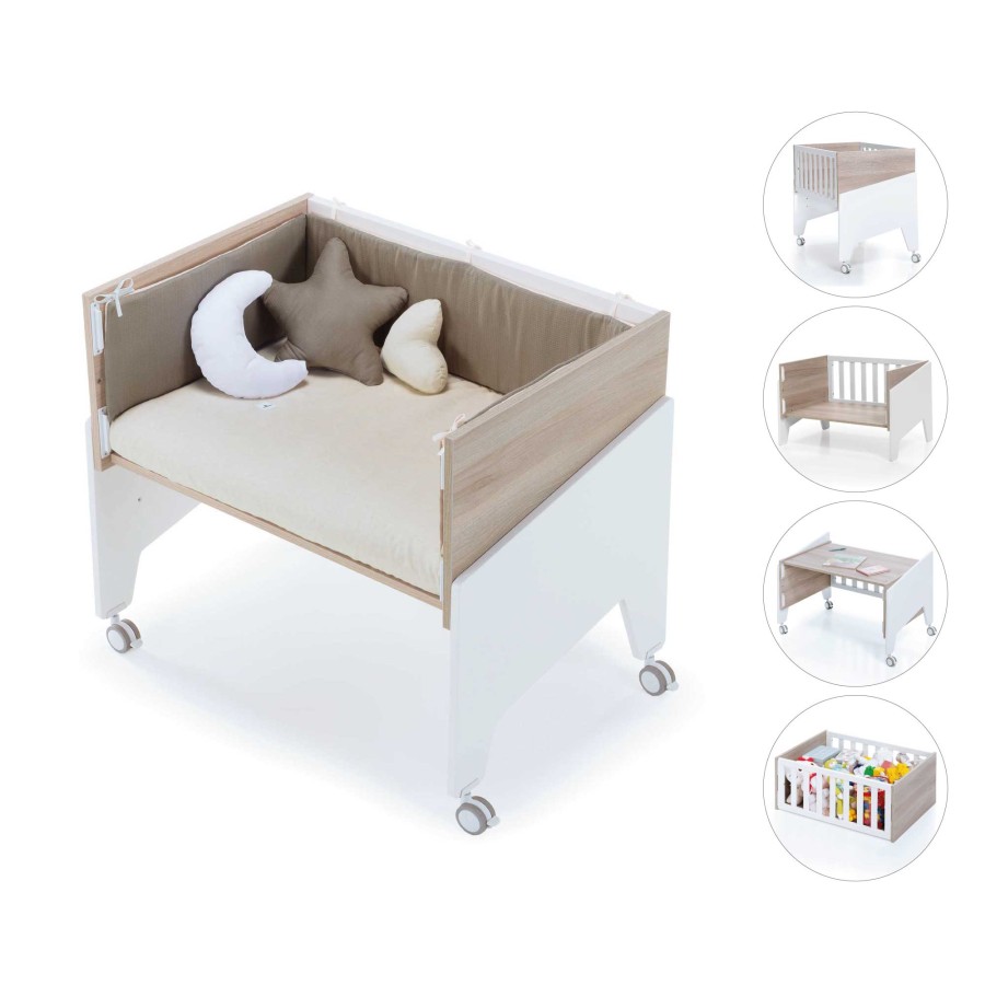 Culle Alondra | Wooden Co-Sleeping Crib 50X80 Equo Life · C17-M9477