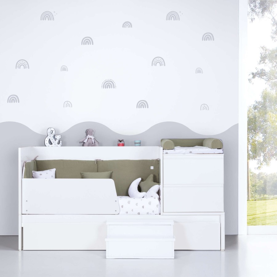 Lettini Trasformabili Alondra | Sponda Junior Per Lettino Trasformabile Inside K404 · Jbj404 Bianco