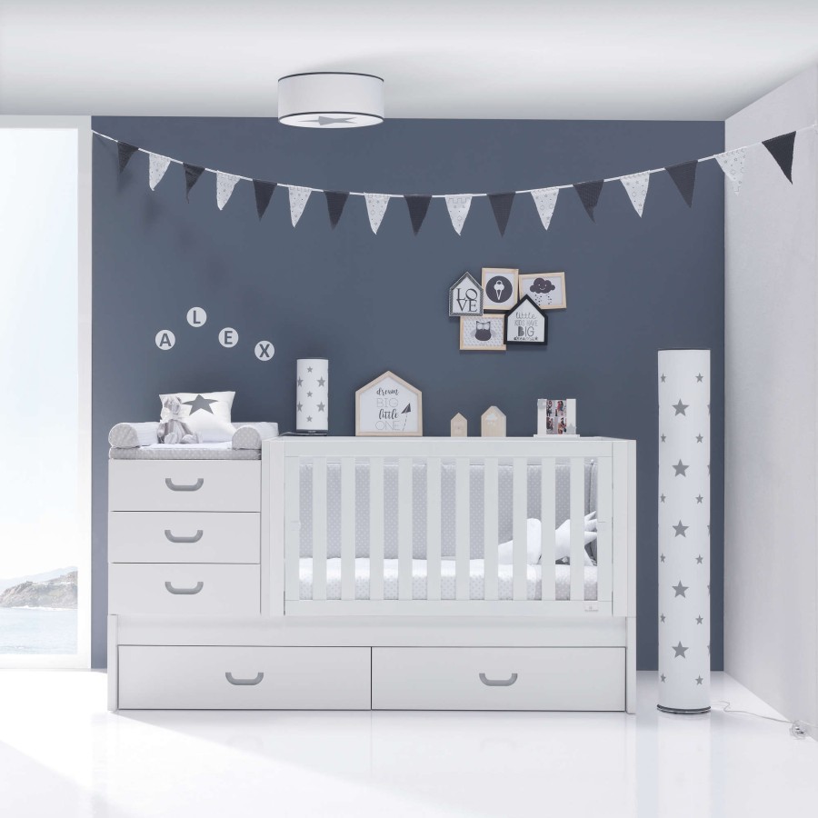 Lettini Trasformabili Alondra | Convertible Crib Sero Joy Grey · K559