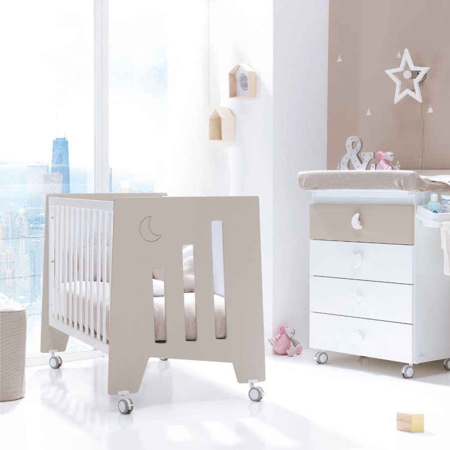 Culle Per Bambini Alondra | Cot And Desk 60X120Cm 5 Stages Omni Beige · C181-M7753