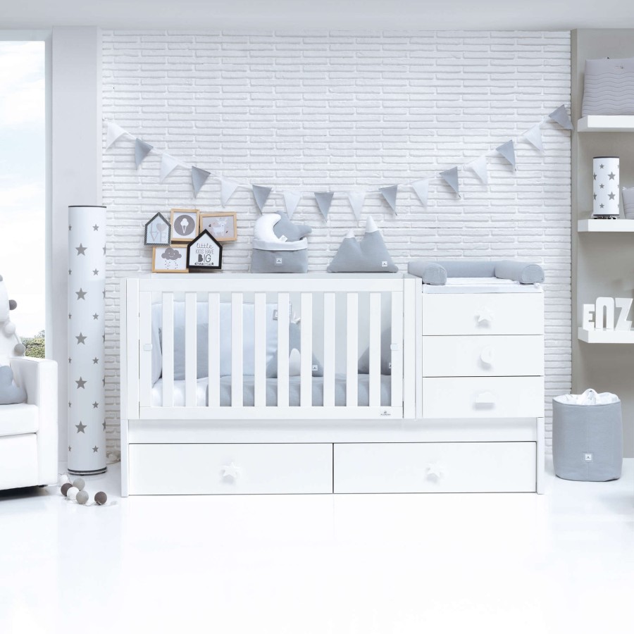 Lettini Trasformabili Alondra | Convertible Crib Sero Bubble White · K554