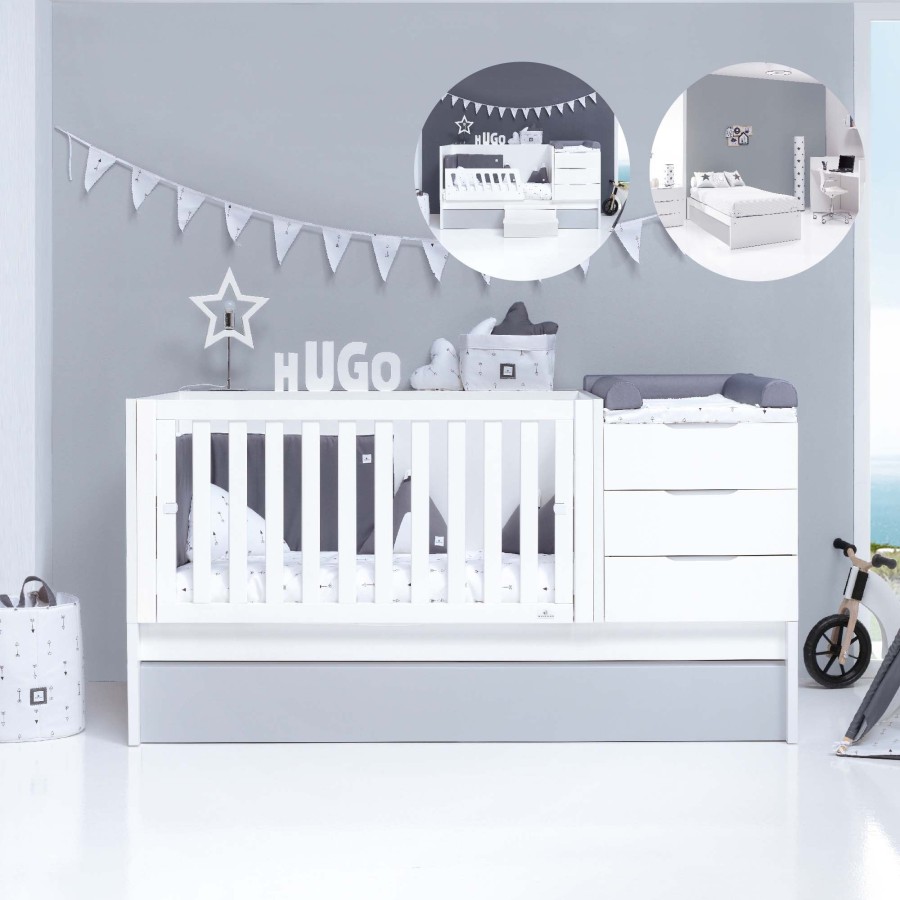 Lettini Trasformabili Alondra | Convertible Crib Sero More Grey · K546-M7778