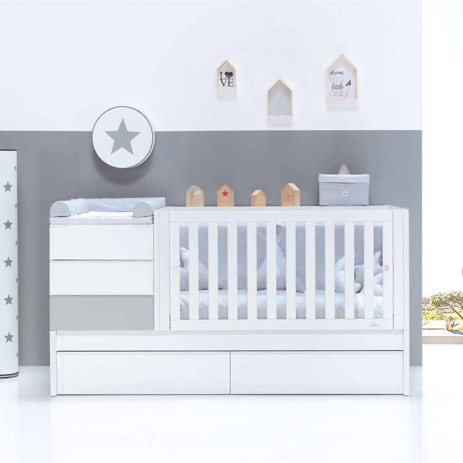 Lettini Trasformabili Alondra | Convertible Crib Sero Kubo Grey · K551