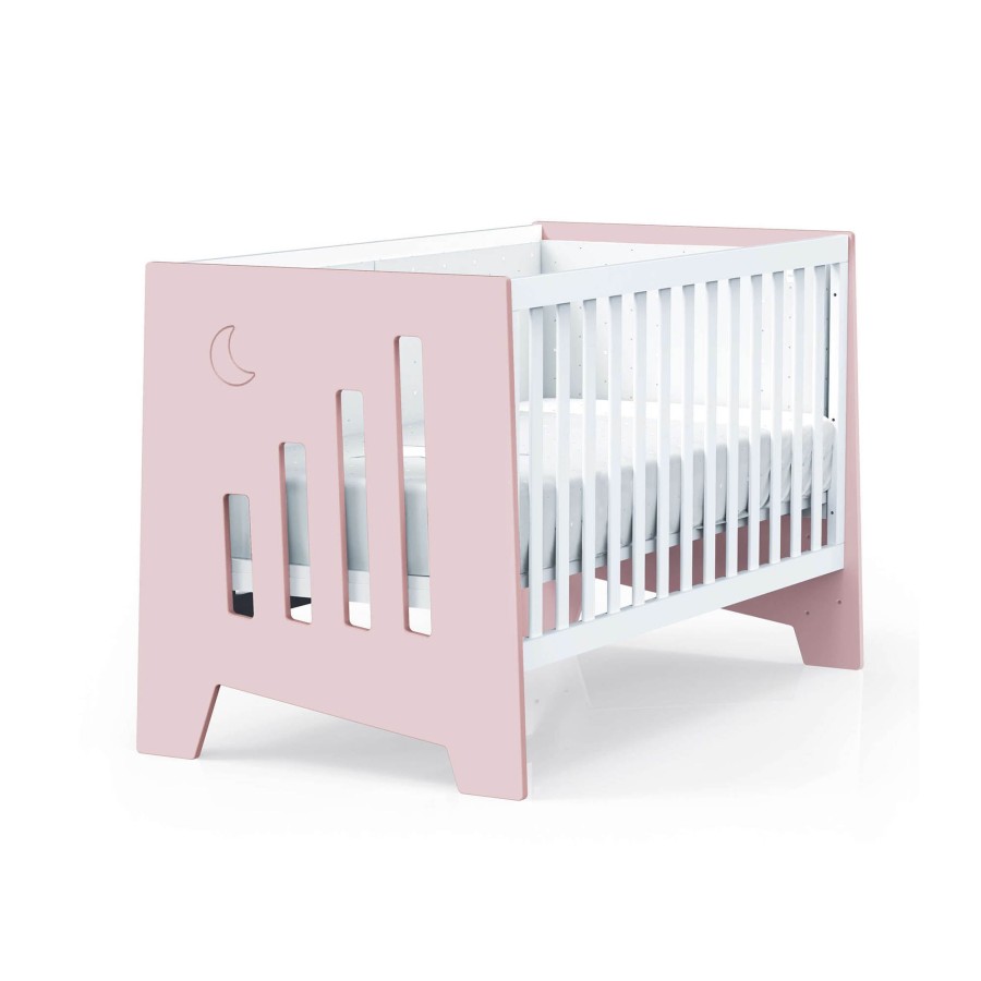 Lettini Co-Sleeping Alondra | Co-Sleeping And Montessori Cot (6In1) Omni-Xl Pink 70X140 · C191