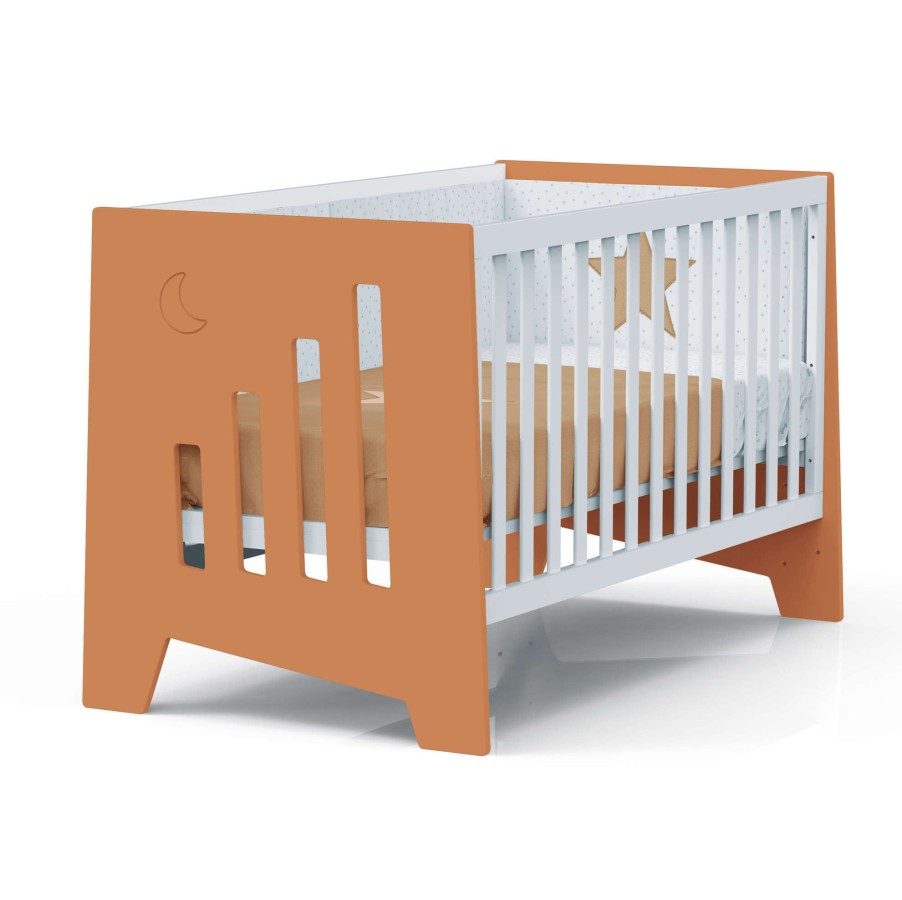 Lettini Co-Sleeping Alondra | Co-Sleeping Cot And Montessori (6In1) Omni-Xl Terracotta 70X140 - C191