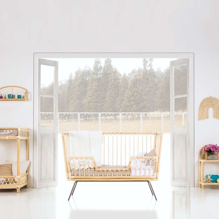 Culle Per Bambini Alondra | Rattan Baby Cot 60X120 Diem - Rc222-N99