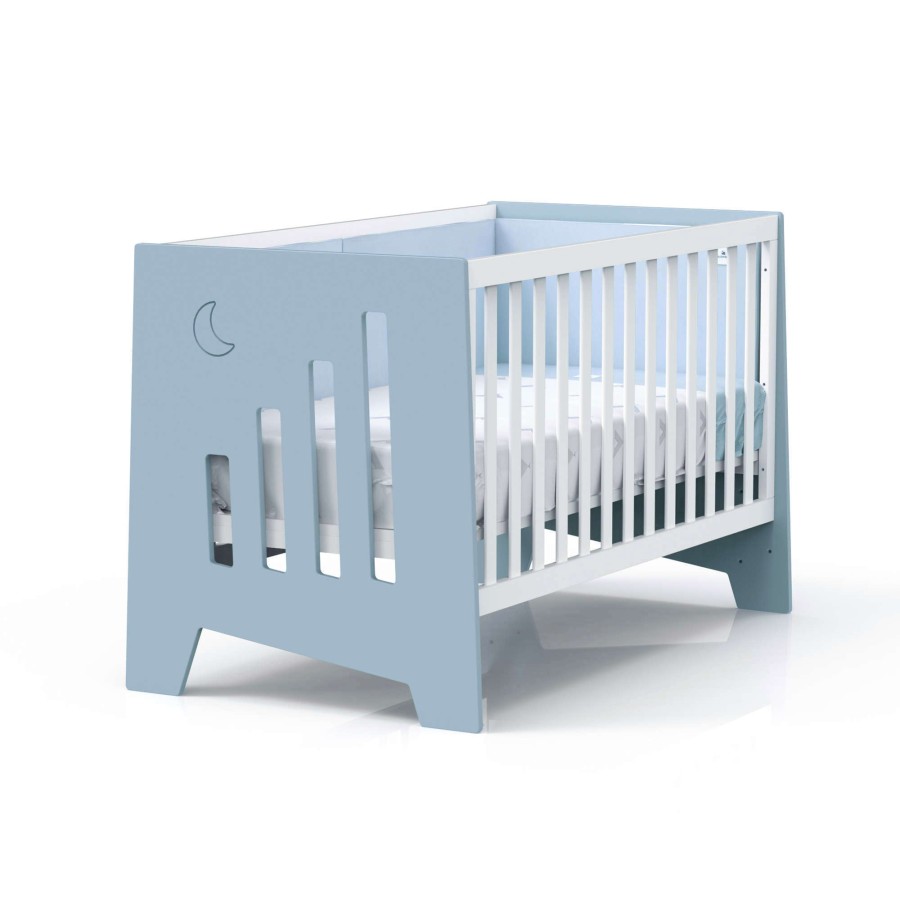 Lettini Co-Sleeping Alondra | Co-Sleeping And Montessori Cot (6In1) Omni-Xl Blue 70X140 · C191