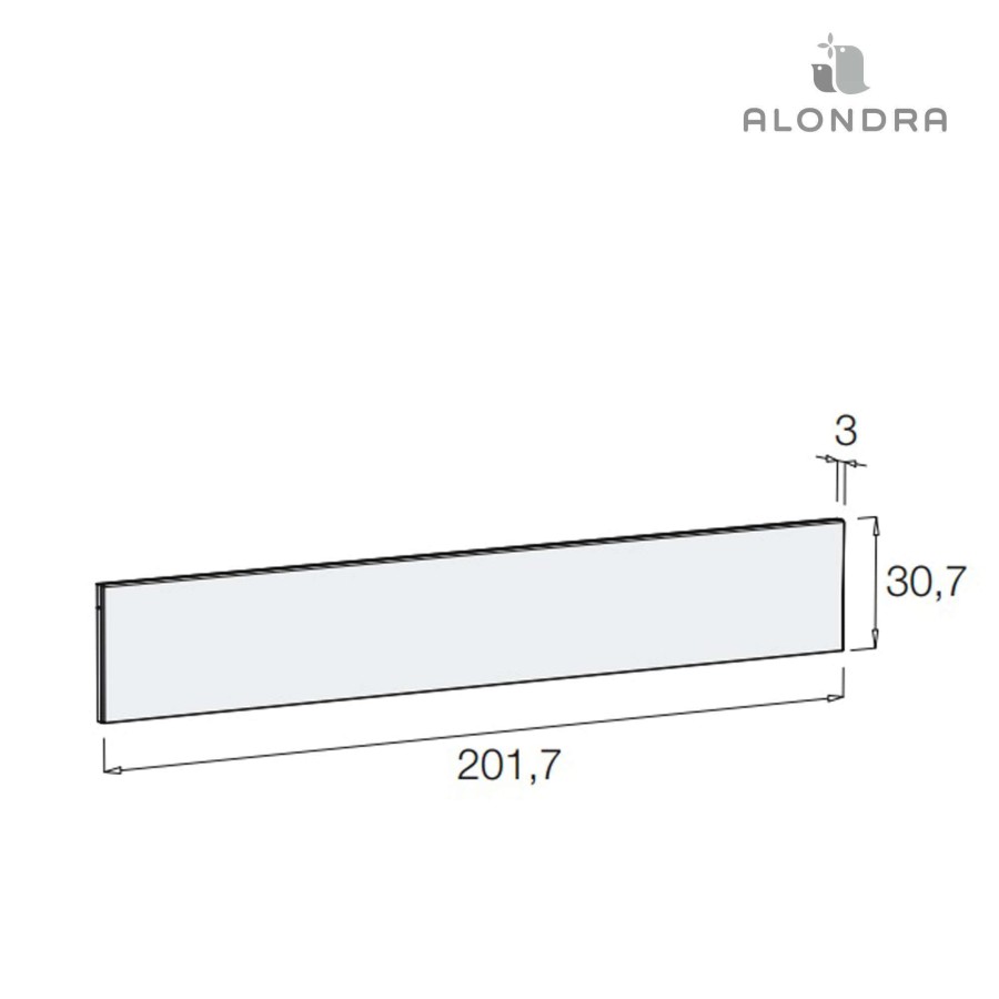 Lettini Trasformabili Alondra | Board To Cover The Lower Back Sida Of Konver Neo · Wtn501-G2300 Bianco