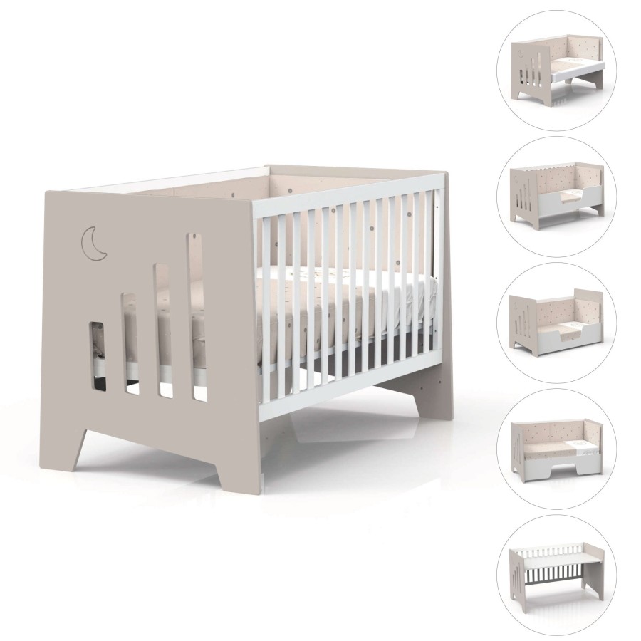 Lettini Co-Sleeping Alondra | Co-Sleeping And Montessori Cot (6In1) Omni-Xl Beige 70X140 · C191