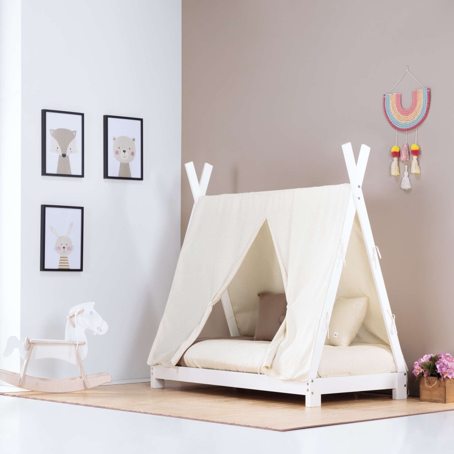 Montessori Alondra | Montessori Bed 70X140Cm Indy Sahara Sand 70X140