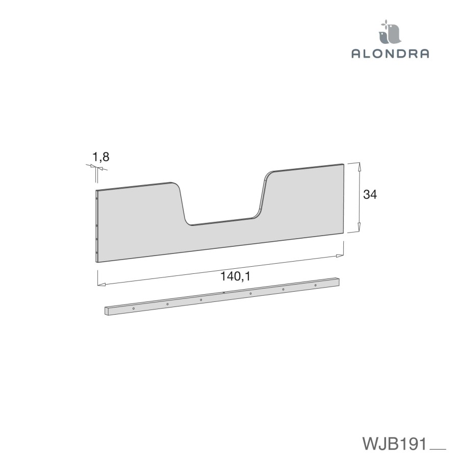 Lettini Co-Sleeping Alondra | Safety Guard + Couch Kit For Omni Xl Cot 70X140 · Wjb191-M77 Bianco