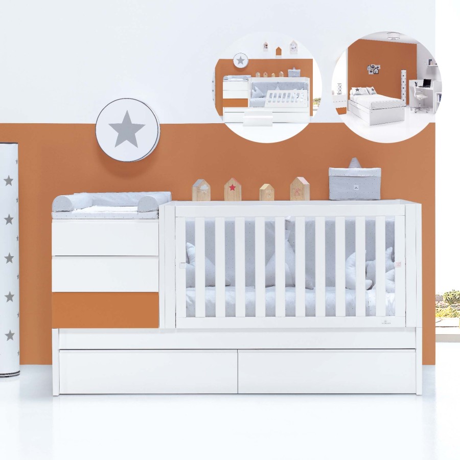 Lettini Trasformabili Alondra | Convertible Crib 70X140 Sero Kubo · K551