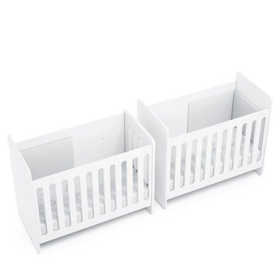 Lettini Trasformabili Alondra | Footboard Divider For Convertible Twin Crib - Wl1350-M40 Bianco