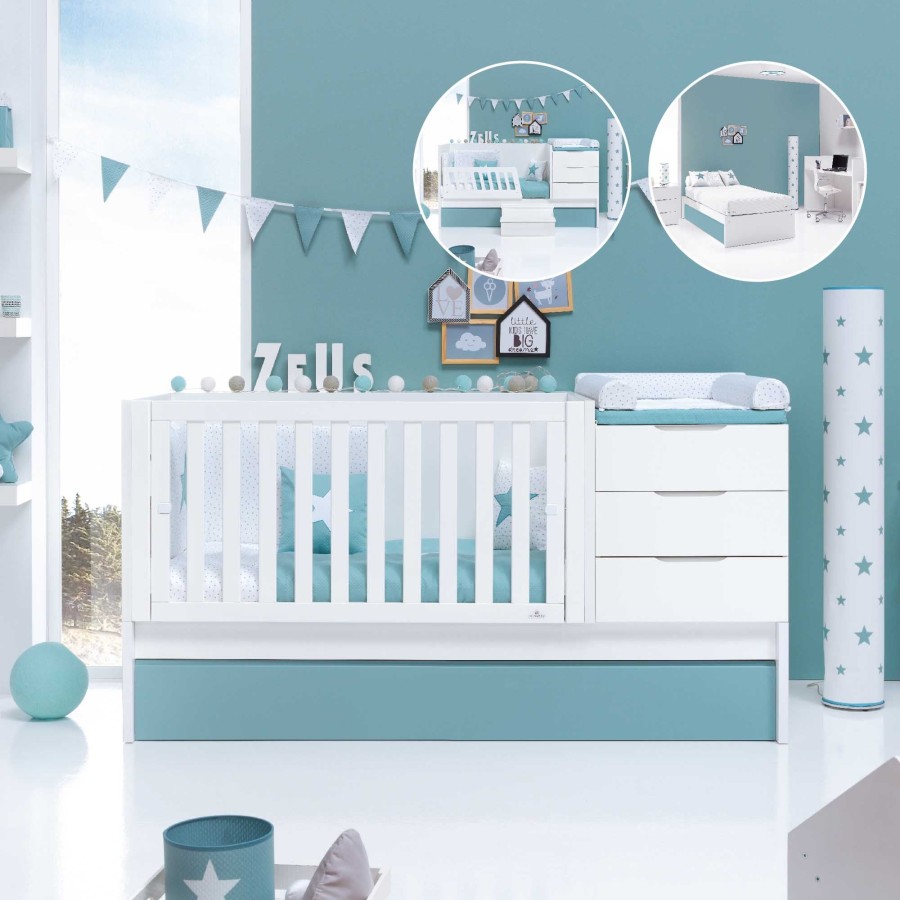 Lettini Trasformabili Alondra | Convertible Crib Sero More Mare · K546-M7781