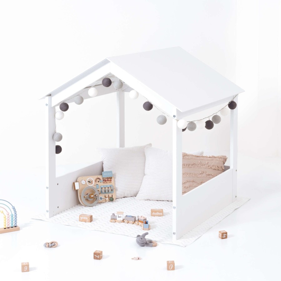 Montessori Alondra | Modulo Casita Para Cama Infantil-Juvenil Bianca 90X190 Cm · Qt662 White