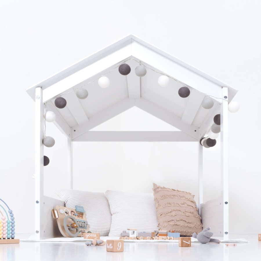 Montessori Alondra | Modulo Casita Para Cama Infantil-Juvenil Bianca 90X190 Cm · Qt662 White