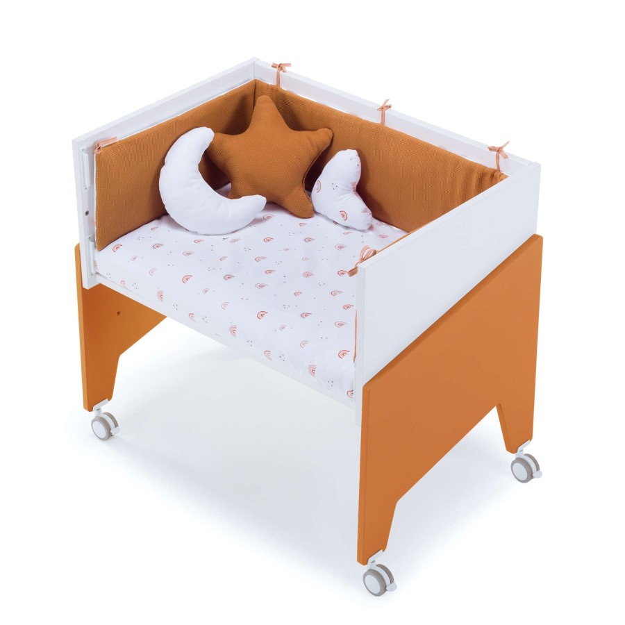 Culle Alondra | Terracotta Co-Sleeping Crib 50X80 Equo · C10-M7783