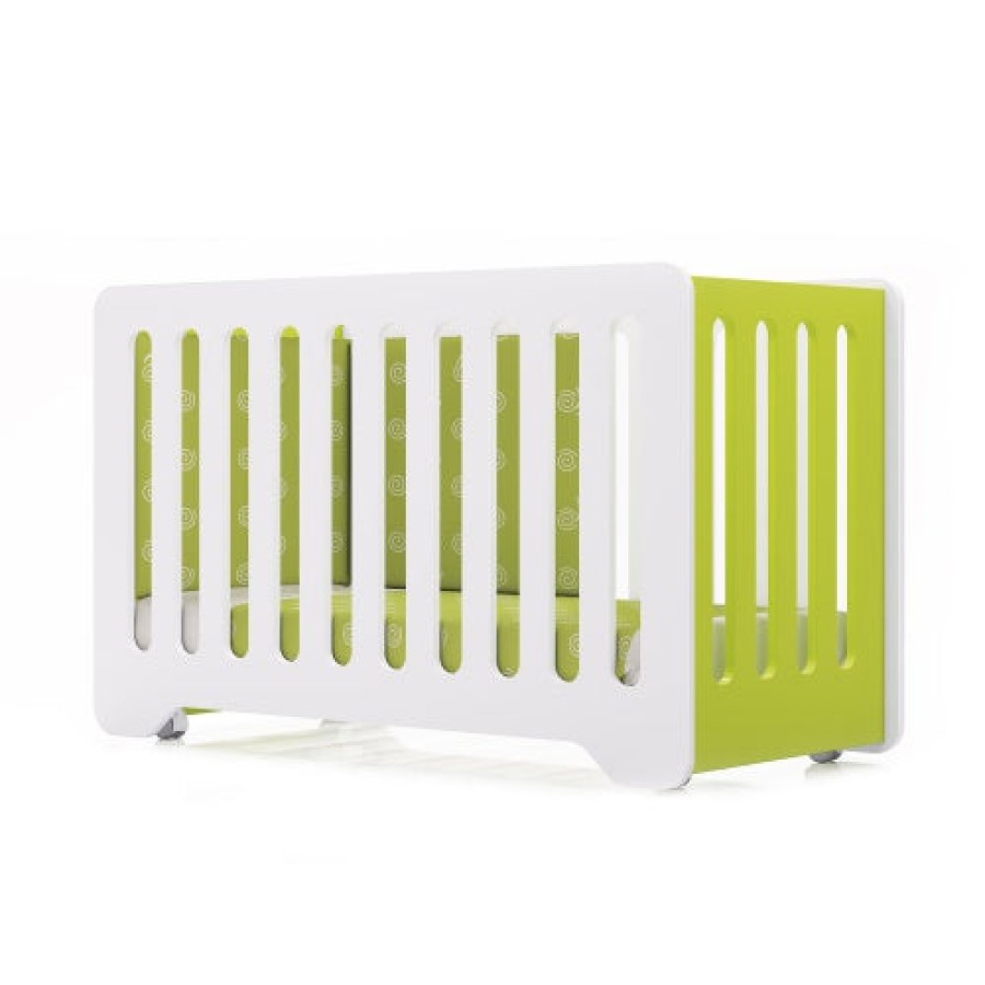 Culle Per Bambini Alondra | Cot 60X120 With Multi-Position Base Gloss Finish · C150 Verde