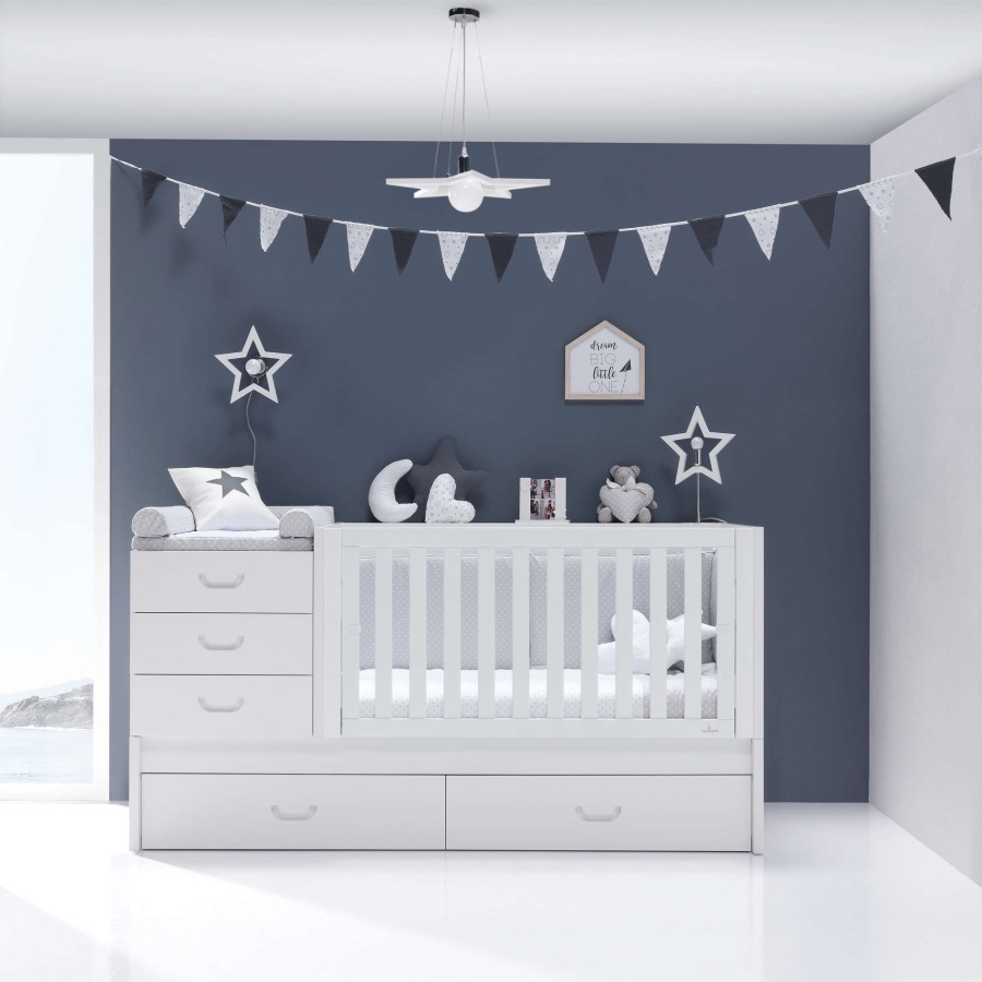 Lettini Trasformabili Alondra | Convertible Crib Sero Joy White · K559