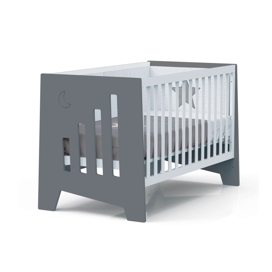 Lettini Co-Sleeping Alondra | Co-Sleeping And Montessori Cot (6In1) Omni-Xl Marengo 70X140 · C191