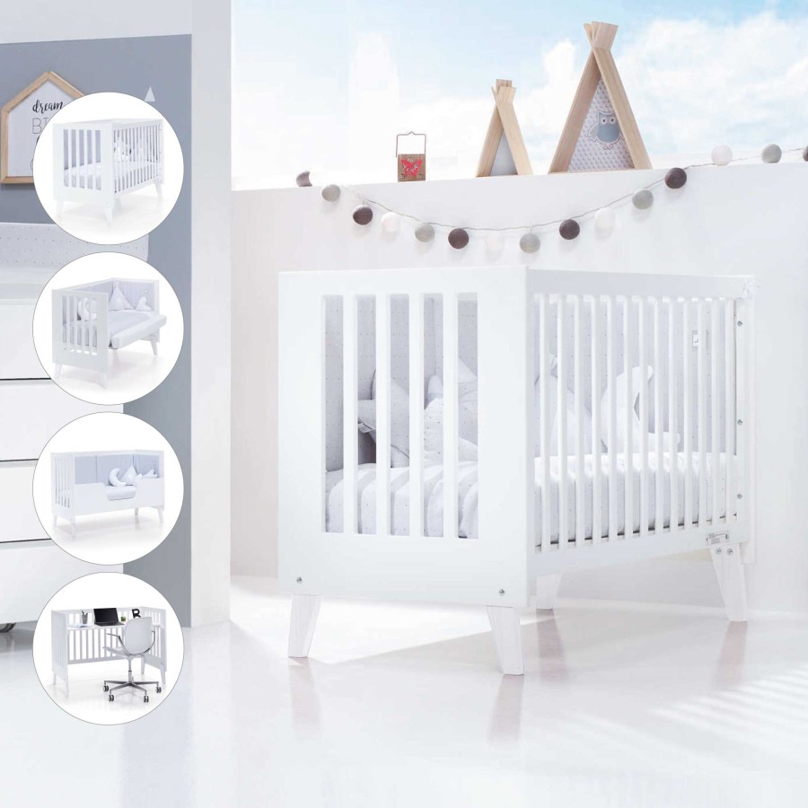 Culle Per Bambini Alondra | Co-Sleeping Cot 4 In 1 Nexo White · C187-M7700