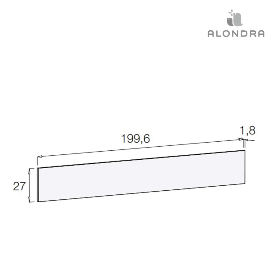 Lettini Trasformabili Alondra | Board To Cover The Lower Back Sida Of Konver Sero · Wtn502-M40 Bianco