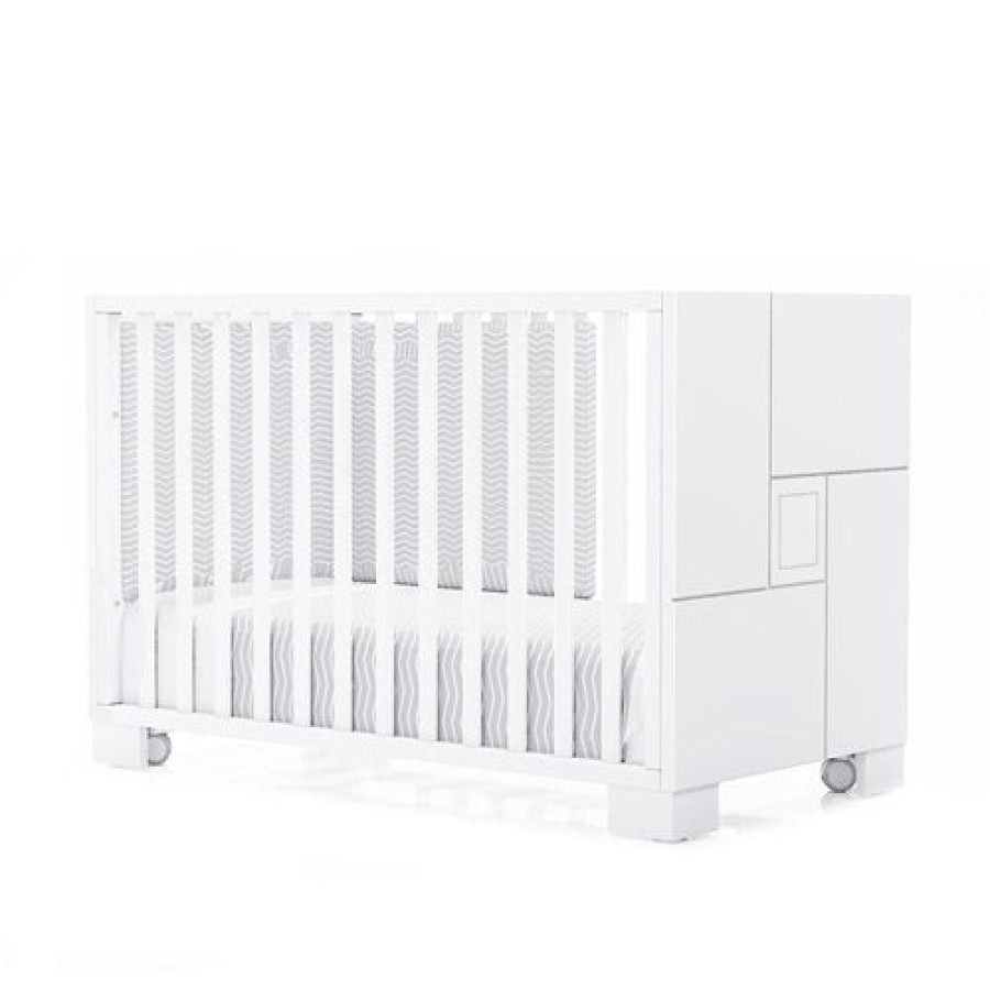 Culle Per Bambini Alondra | White Cot Clip Collection 60X120 Cm With Wheels · C156 Bianco