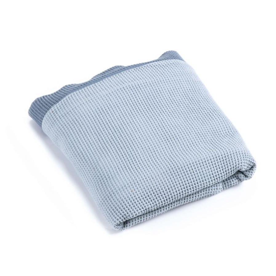 Culle Alondra | Canopy In Blue Denim Fabric For Rattan Cot/Crib · 661 121 Alba Blu