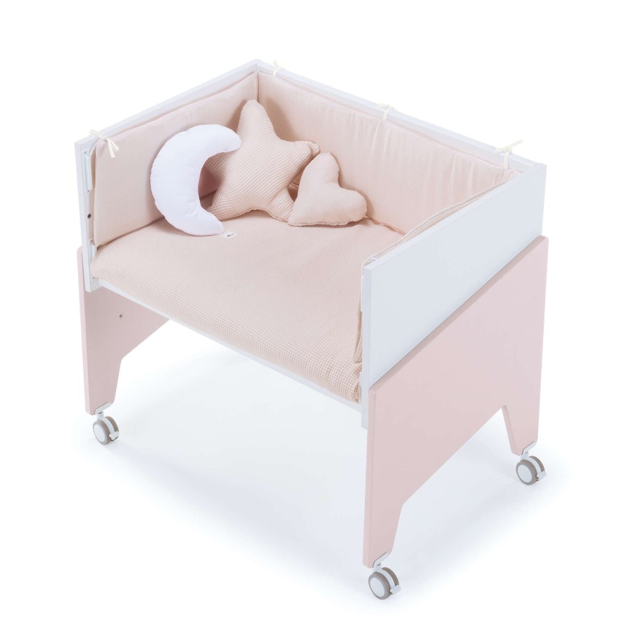 Culle Alondra | Pink Co-Sleeping Crib 50X80 Equo · C10-M7752