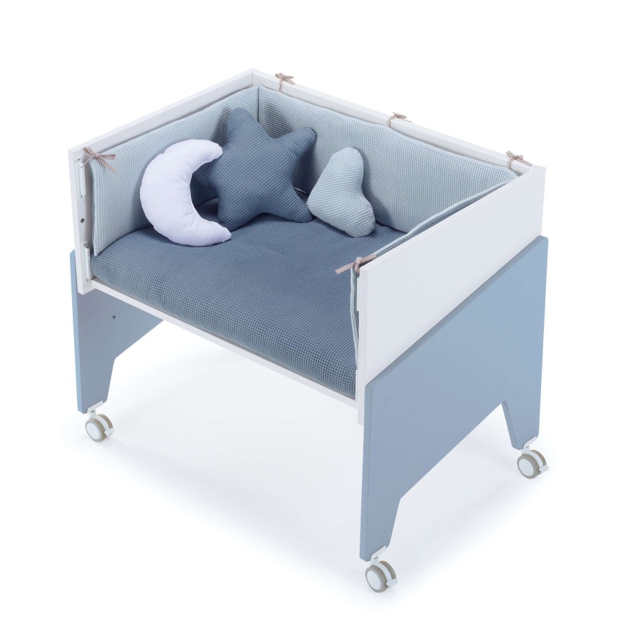 Culle Alondra | Blue Co-Sleeping Crib 50X80 Equo · C10-M7751